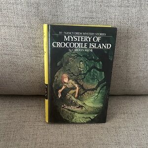 Vintage euc 1978 Mystery of Crocodile Island Nancy Drew book #55